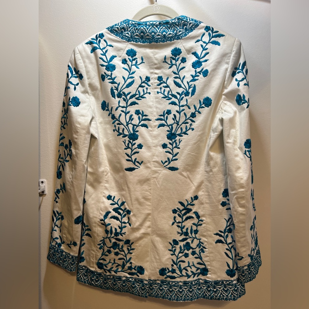 NWT Alice + Olivia Chriselle Embroidered Jacket - Picture 6 of 9